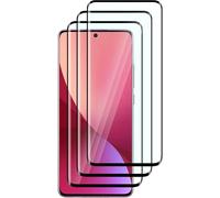 Lot De 3 Vitres Trempées Pour Xiaomi 12/12x - Protection 3d Couverture Intégrale, 9h Anti-Rayures, Anti-Bulles, Oléophobe, Hd