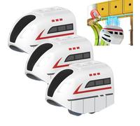 Lot de 3 voitures de train électriques de rechange, rechargeables par USB, pour train électrique KlickRail, locomotive magnétique compatible avec les pistes de course flexibles, sans piste ni câble
