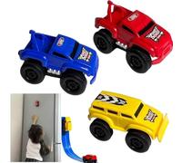 Lot de 3 Voitures d'escalade magnétiques pour Enfants, Jouets muraux Anti-gravité/zéro gravité, Jouets d'escalade verticaux pour intérieur et extérieur, Cadeaux pour garçons et Enfants