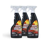 STONE GUARD Lot de 3 x 500 ML - Nettoyant surpuissant INSERT'NET cheminée, Barbecue et Surface Difficile - Nettoie, dégraisse, ne coule Pas