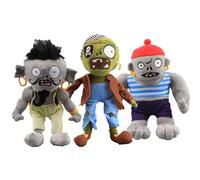 Lot de 3 Zombies en Peluche Pirate Zombie gargantuar priates Magiques Lampe Zombie en Peluche