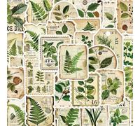 LOT DE 30/50/100 OU 500 AUTOCOLLANTS POUR BULLET JOURNAL JOURNALING SCRAPBOOKING OU DECORATION (50, JARDIN BOTANIQUE)