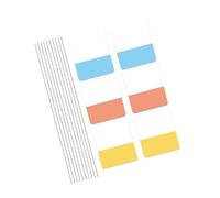 Lot de 30/60/120 étiquettes autocollantes colorées en PET pour carnet de notes repositionnables pour journal, planificateur, carnet de notes adhésives