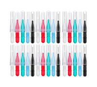 Lot de 30/60 pinceaux à sourcils et cils avec poils - Accessoires de beauté - Toilettage des sourcils pour une application précise du maquillage - Brosse de plastification des sourcils