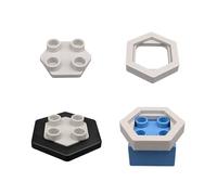 Lot de 30 adaptateurs compatibles avec GraviTrax & Duplo - Hauteurs insoupçonnées et descentes rapides (2 x 15 adaptateurs)