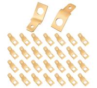 Lot de 30 adaptateurs mâles pour câble de déconnexion non isolé, onglet de 0,6 cm et anneau en cuivre #10 pour câblage électrique automobile