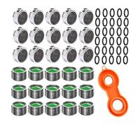 Lot de 30 aérateurs M24 pour robinets M24 avec filtre ABS avec clé de buse mélangeuse - Pour salle de bain et cuisine