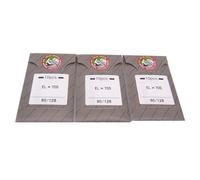 Lot de 30 aiguilles à bille Organ ELX705 2022 dans une boîte en plastique transparent CKPSMS pour surjeteuse portable domestique et machines à coudre Coverstitch (taille de l'aiguille : 12/80B)