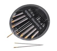 Lot de 30 aiguilles à coudre portatives - Accessoires pour l'enfilage - Pour travaux manuels, enroulement à la maison, studio, lieu de travail, matelassage, tissage, crochet