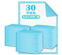 Lot de 30 Alese Jetable Bebe, 60 × 90cm Matelas à Langer pour Bébé, Tapis de Change Respirantes, Ultra Doux Anti-Fuite Alaise Jetable Bébé, à Absorption Imperméables pour Table à Langer et Lit Bébé