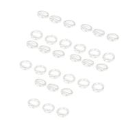 Lot de 30 anneaux de connexion ovales en laiton à deux trous pour extrémités de bijoux, maillons de perles, projets d'assemblage, connecteurs de bijoux, anneaux ovales en laiton, pièces de liaison de
