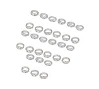Lot de 30 anneaux de jonction ovales en laiton F | Accessoire de réparation de perles pour projets de réparation