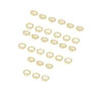 Lot de 30 anneaux de jonction ovales en laiton G | Accessoire de réparation de perles pour projets de réparation