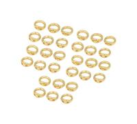 Lot de 30 anneaux de jonction ovales en laiton H | Accessoire de réparation de perles pour projets de réparation