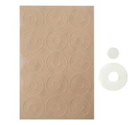 Lot de 30 anneaux de préhension autocollants transparents antidérapants pour règles de matelassage, règles de , outils de mesure, cercles adhésifs antidérapants pour travaux manuels et projets