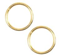 Lot de 30 anneaux de rideau creux en laiton plaqué 20 mm pour stores romains en forme de O pour bricolage - Pour intérieur ou extérieur