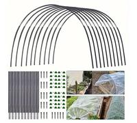 Lot de 30 anneaux réglables en fibre de verre pour serre de jardin, piquets de support d'arche de semis amovibles