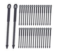 Lot de 30 attaches de câble universelles en nylon PE en forme d'arête de poisson B2O4