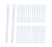Lot de 30 attaches de câble universelles en nylon PE en forme d'arête de poisson B2O4