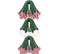 Lot de 30 attaches pour guirlande de boules de Noël avec fil vert 3 cm | Fil flexible de 9,9 cm, aspect pin synthétique réaliste, idéal pour emballer des guirlandes, travaux manuels créatifs