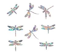 Lot de 30 autocollants de fenêtre en forme de libellule pour les coups d'oiseaux, anti-collision, arrêtez les oiseaux qui volent dans la fenêtre