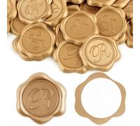 Lot de 30 autocollants en cire avec lettre R pour décoration d'invitations de mariage, de Noël, de cartes de vœux, d'enveloppes, de cartes de vœux, de cartes de vœux, de décoration de cartes de vœux,