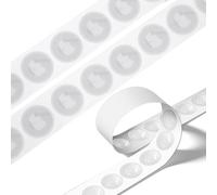 Lot de 30 autocollants NFC avec puce NTAG216 d'origine, étiquettes NFC vierges rondes transparentes RFID 888 octets de mémoire, autocollants RFID NFC réinscriptibles et programmables, compatibles avec