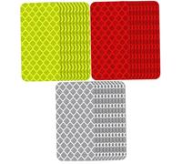 Lot de 30 autocollants réfléchissants imperméables pour la sécurité extérieure de moto, pour véhicules, vélos, motos, casques, boîtes aux lettres, réflecteurs de sécurité