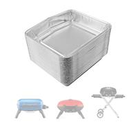 Lot de 30 bacs à graisse jetables en aluminium compatibles avec Napoleon TravelQ Pro Series 285/285X, pièce de rechange 62006, argent