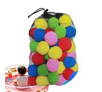 Lot de 30 ballons à eau rechargeables, colorés, absorbants, réutilisables | Balles d'eau d'été pour l'extérieur, piscine, mer, lac, étang, cour, jardin, été, enfants, enfants
