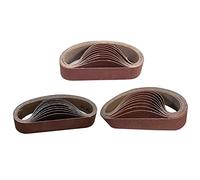 Lot de 30 bandes abrasives en oxyde d'aluminium 30 x 330 mm 80/240/800 Grain outils de polissage pour ponceuse à bande Sander