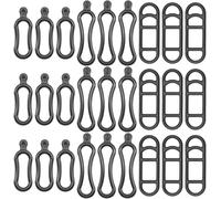 Lot De 30 Bandes En Silicone Pour Vélo-Trois Versions-Bande Élastique En Silicone Extensible-Support De Guidon-Anneaux En Caoutchouc Pour Lumière De Vélo,Haut-Parleur (Gjb-Z)