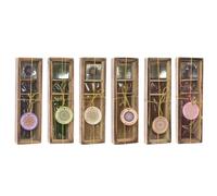 Lot de 30 bâtons et cônes d'encens avec brûleur encens en métal et boîte en Bois (Jasmin)