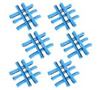 Lot de 30 bigoudis en plastique avec capuchons et bandes élastiques - Petites tiges à friser flexibles pour cheveux courts - Outils de coiffure pour la maison et les soirées