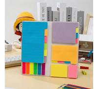 Lot de 30 blocs de notes autocollantes de 1,6 x 5 cm, séparateurs colorés avec blocs autocollants, priorisation avec code couleur, 60 lignes (3,7 x 6), 40 points (3,7 x 3), 40 vides (3 x 3,7), 60 par