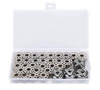 Lot de 30 bobines en métal avec 4 étuis à canette et boîte de rangement, accessoires de rechange pour machines à coudre Brother BabyLock Janome Singer, etc. Canette Pour Machine a Coudre