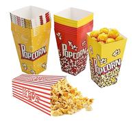 Lot de 30 boîtes à pop-corn cinéma en carton, 28 oz avec motifs délicats, faciles à assembler, pour enfants, fêtes, soirées cinéma