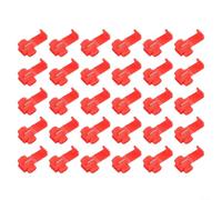 Lot de 30 bornes de fil à connexion rapide rouges pour établir des liaisons électriques fermes sans outils ni compétences
