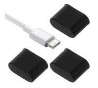 Lot de 30 bouchons anti-poussière USB C, bouchons anti-poussière en silicone souple, anti-charge, pour tout port de charge de type C (noir)