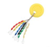 Lot de 30 bouchons de ligne de pêche en caoutchouc Forme cylindrique ovale pour pêche en rivière, lac, taille S (SS)