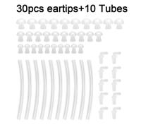 Lot de 30 bouchons d'oreille avec 10 tubes sonores universels pour appareils auditifs Siemens/Resound/Phonak/Oticon/Signia