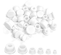 Lot de 30 Bouchons sel et Poivre, 6 Tailles de Bouchons en Silicone, Bouchons de Rechange Flexibles et réutilisables pour Une Fermeture sécurisée sur Divers contenants (8/9,5/11,5/12,5/13,5/15 mm)