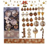 Lot de 30 boules de Noël incassables - Décoration d'hiver - Décoration de Noël et d'arbre de Noël - Pour fenêtre, fiançailles, mariage, entreprise, fête, célébration