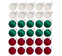 Lot de 30 boules de Noël incassables pour décoration de sapin - 20 x 23 x 3 cm - Décoration de vacances pour intérieur et extérieur, cour, jardin, mur, mariage, chambre à coucher