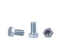 Lot de 30 boulons hexagonaux DIN 933 en acier zingué M8 x 16 mm Grade 8.8 Vis hexagonales entièrement filetées Tête hexagonale Boulon de taraud (30, M8 x 16 mm)