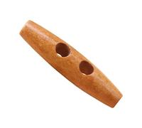 Lot de 30 boutons à bascule en bois naturel - Boutons de rechange à 2 trous en forme de corne d'olivier - Boucle à coudre pour loisirs créatifs, loisirs créatifs, accessoires de vêtements,
