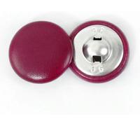 Lot de 30 boutons ronds recouverts de cuir doré de 11 à 28 mm, kit de couture DIY avec tige en métal pour couturiers et couturières - JujubeRed - 18 mm - 30 pièces