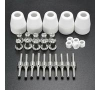 Lot de 30 brûleurs de découpe plasma nickelés pour PT-31 LG-40 CUT-50 pour rilon Jasic Mitech 40 A max 12 mm d'épaisseur de coupe pour l'industrie et