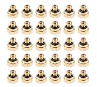 Lot de 30 buses d'atomisation basse pression en laiton avec orifice de 0,5 mm, tête de pulvérisation fine pour système de brumisation de jardin, refroidissement extérieur des plantes et utilisation