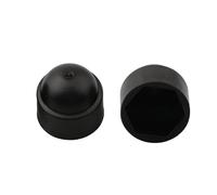 Lot de 30 cache-écrous hexagonaux bombés en nylon pour la protection des vis hexagonales, capuchons de boulon en plastique noir 5 x 8 mm, 6 x 10 mm, 8 x 13 mm, pour une utilisation en extérieur et